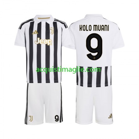 Divisa di Calcio Juventus Randal Kolo Muani 9 Bambino Prima 2026/2027 Divisa di Calcio Juventus Randal Kolo Muani 9 Bambino Prima 2026/2027